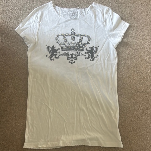Tops - Vegas Royalty White Tee/top